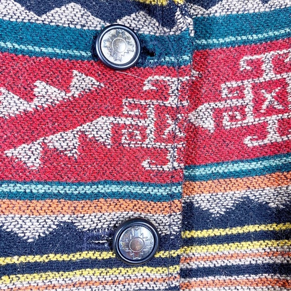 Pendleton Vest Native Aztec Western Print Wool Jacquard Bohemian Boho 12 - Picture 6 of 9